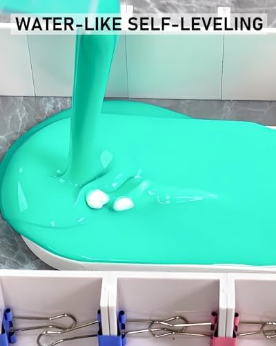 Nicpro 140 oz Silicone Mold Making Kit 20A, Platinum Liquid Silicones Rubber for Mold Maker, Jade Green Flexible & Food Safe Mix Ratio 1:1 for Casting 3D Resins Molds DIY with Gloves, Sticks & Cups - Image 3