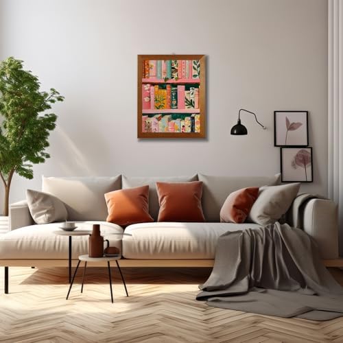 Mosaflare Bookshelf Paint by Numbers for Adults Beginner 16X20 inch - Image 3