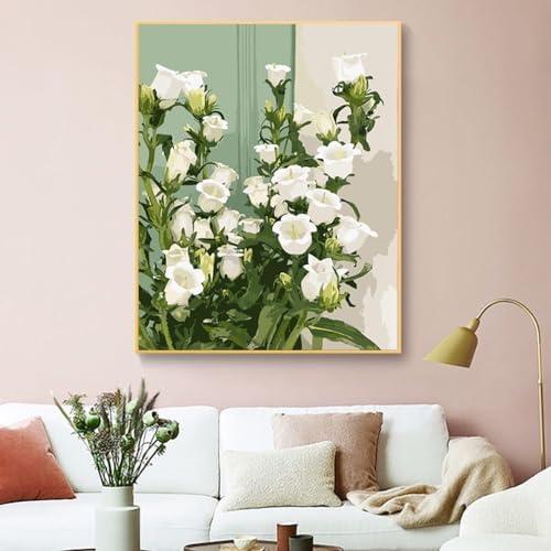 ZRIZQ Flowers Paint by Numbers Kit for Adults Beginner,Lily,16x20 - Image 6