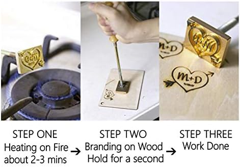 Custom Wood Branding Iron,Personalized Leather Branding Iron Stamp,Wood Branding Iron/Wedding Gift,Handcrafted Design,Wooden Works Design - Image 6