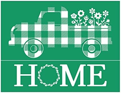 JAJADO Reusable Silk Screen Stencils Home Sign Adhesive Stencils Chalk Mesh Stencils Reusable Screen Print Transfers for Crafts on Wood, Fabric, Pillow, Cup, DIY Home Decor, Christmas Wood Signs by JAJADO