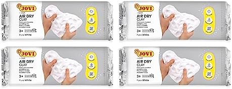 Jovi - Air Dry Clay, Set of 4 Units, 2.2lb Each, Total of 8.8lb, White - Image 3