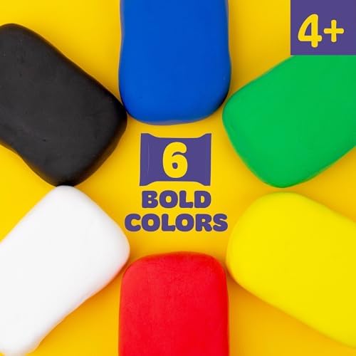 Play-Doh Brand Air Dry Clay, 6 Vibrant Clay Colors, Soft & Ultra Light Modeling Clay for Kids, Moldable, Paintable, Crumble-Free - Image 2