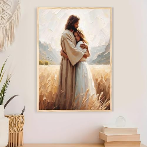 Jesus Paint by Numbers Kit for Adults Framed Canvas 12X16 in, Frameworkless - Image 4