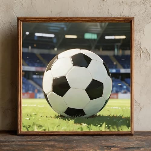 CRZMODE Soccer Paint by Numbers Kit for Adults, Soccer Paint by Numbers for Adults, Acrylic Painting Crafts for Home Decor Gift (16x16inch) - Image 3