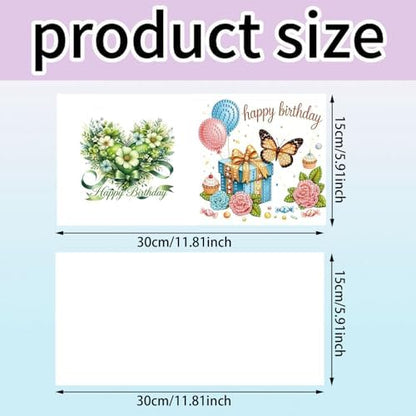 6Pcs Greeting Card DIY Diamond Art Painting Greeting Cards Special Shaped Holiday Blessing Folding Card Kit with Envelopes Arts Crafts for Birthday Festival-Insect - Image 4