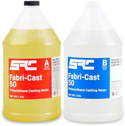 SPRESIN Fabri-Cast 50 Bright White Polyurethane Casting Resin, 2 Gallon by SpecialtyResinChemical