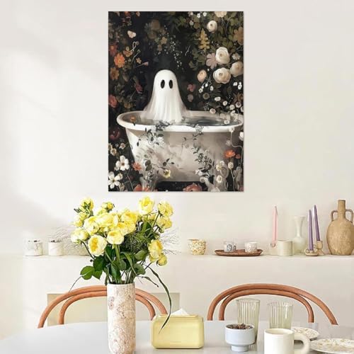 Halloween Ghosts Paint by Numbers Kit for Adults Canvas, Frameworkless - Image 6