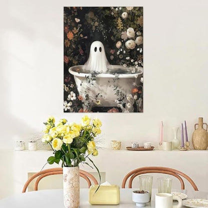 Halloween Ghosts Paint by Numbers Kit for Adults Canvas, Frameworkless - Image 6