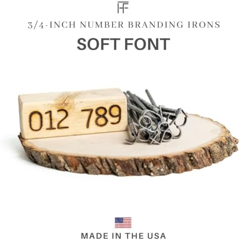 3/4" Number Mini Steel Branding Irons Kit for Hats, Wood Burning, DIY Beginner Adult Crafts Bullet Points - Image 2