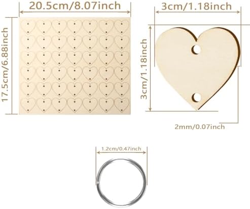 Family Birthday Plaque Tags Wooden Birthday Calendar Board Tags with Rings - Image 4