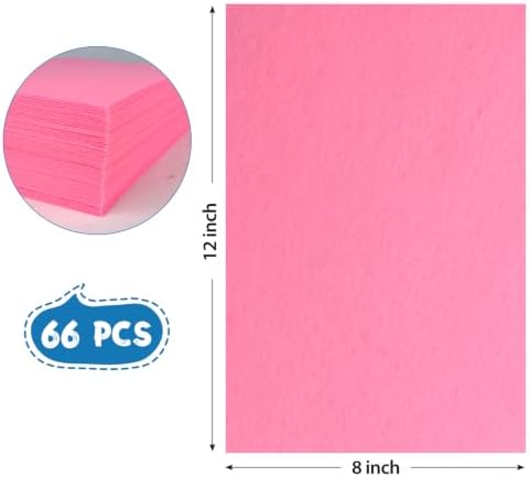 12x8 Inch 66Pcs Pink Cards, Craft Supplies, Card Making and Art Projects - Image 2