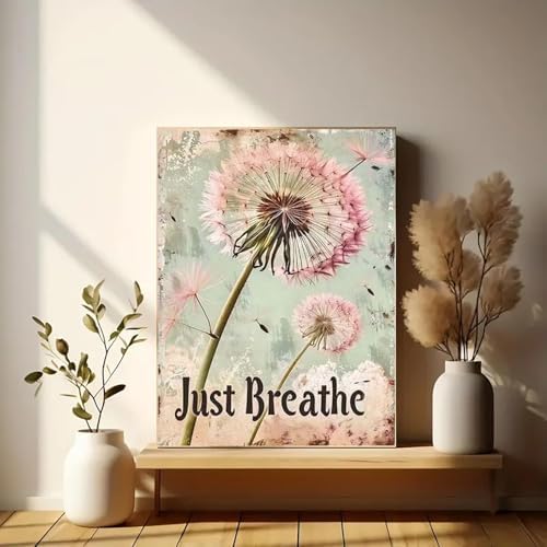 Eiazuiks Stamping Cross Stitch Kit, Dandelion Counting Cross Stitch Kit for Adult Beginners, Full Line DIY Stitching Kit for Home Decor Cross Stitch Patterns 12x16 inches - Image 3