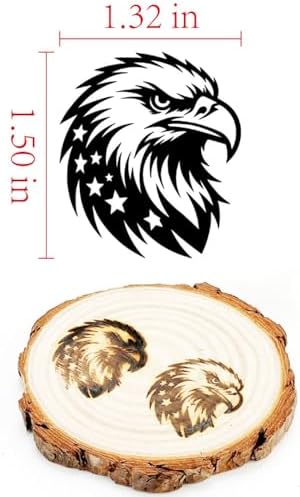 Solid Brass 1.5" American Eagle Branding Iron for Wood Hats Leather Steak - Image 2