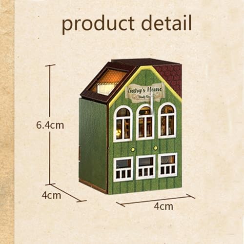 MAGQOO DIY Miniature Dollhouse Kit with Furniture 1:100 Scale Creative Room Mini Wooden Doll House Accessories DIY Miniature House Kit(Garys Collection Room) - Image 2