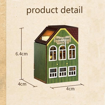 MAGQOO DIY Miniature Dollhouse Kit with Furniture 1:100 Scale Creative Room Mini Wooden Doll House Accessories DIY Miniature House Kit(Garys Collection Room) - Image 2