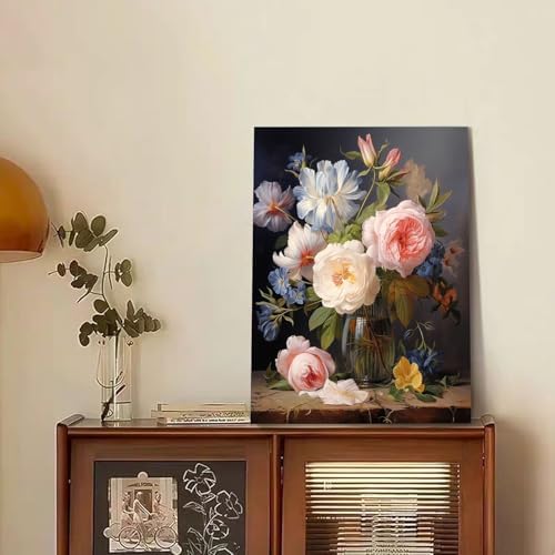 Reivworl Flowers Paint by Numbers Kit for Adults, Flowers Paint by Number for Adults, Adult Paint by Number Kits for Gifts and Home Wall Decor 16x20 Inch - Image 3
