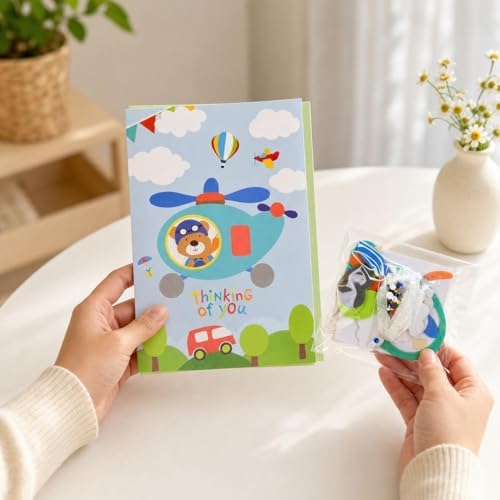 Yunmeryker DIY Greeting Card Kits, Handmade Greeting Card Kits Occasions, Paper Card Making Kits with Envelopes, Design 2 Multicolored - Image 2