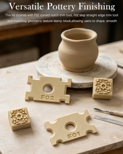 2 Pack Mini Pottery Trimming Tool Set for Ceramics Carving - Image 3