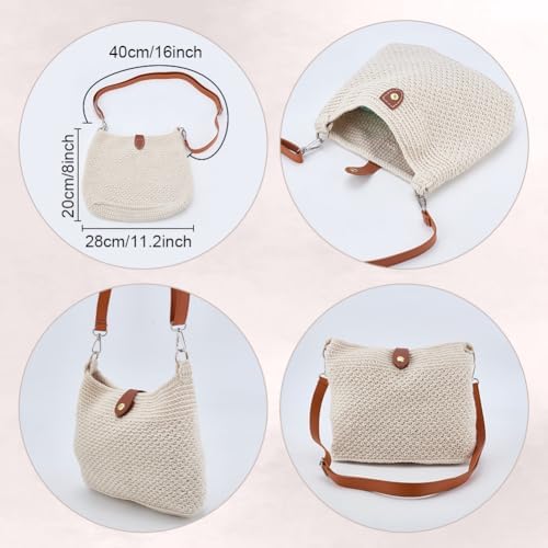 ACRNIGHEET Crochet Bag Kit for Beginners DIY Crochet Purse for Women - Image 3