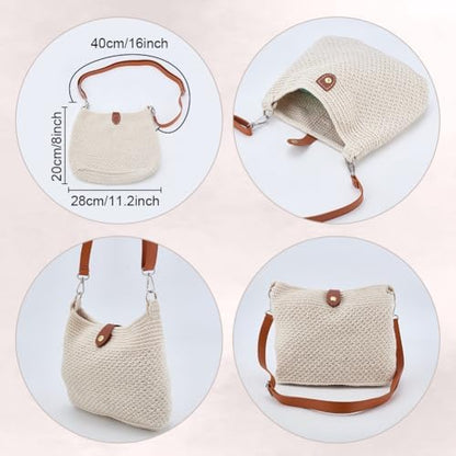 ACRNIGHEET Crochet Bag Kit for Beginners DIY Crochet Purse for Women - Image 3