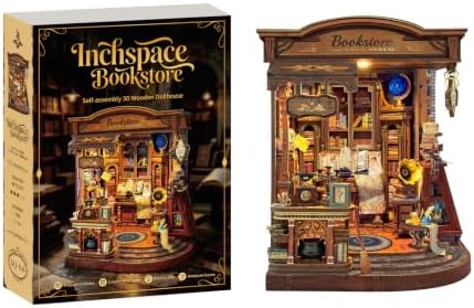 Book Nook Kit DIY Miniature House 3D Wooden Puzzle - Inchspace Bookstore - Image 5