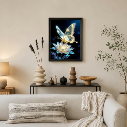 Light and Butterfly Stamped Cross Stitch Kits for Beginner 12x16 Inch - Image 3