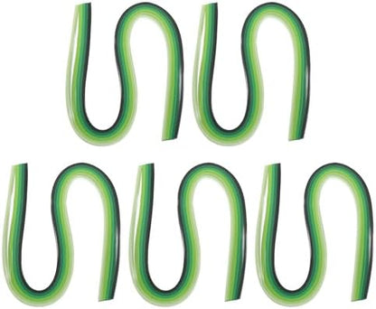 PATIKIL 600pcs Quilling Strips Paper 3/16"(5mm) 21" Origami Paper Quilling Strip for Art DIY Hand Craft Christmas, Green by PATIKIL