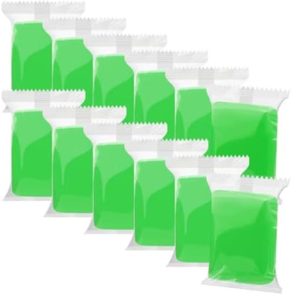 Air Dry Clay, 12 Packs Green Molding Clay, Soft Modeling Clay, Air Dry Clay for Adults, Light Weight Air Dry Clay, Perfect Clay for Crafts, Gift for Artists by WOLWEFA