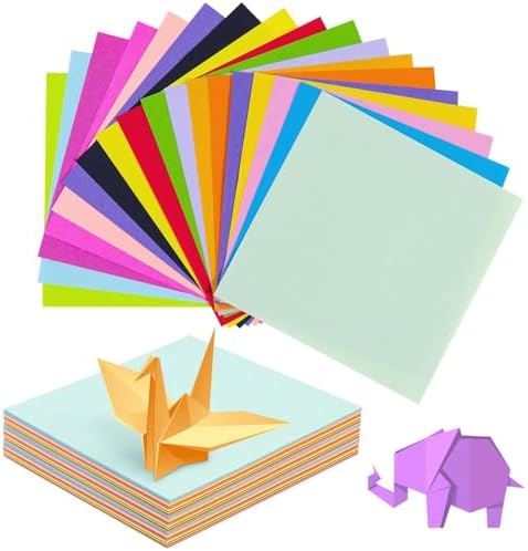 SenseYo 400 Sheets Origami Paper Kit for Easy Fold Paper Beginner, 20 Colors 6 Inch x 6 Inch by SenseYo