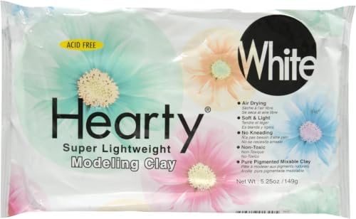 ACTIVA Hearty Clay, 5.25 oz., Bright White (Pack of 6) by SandtastikProducts