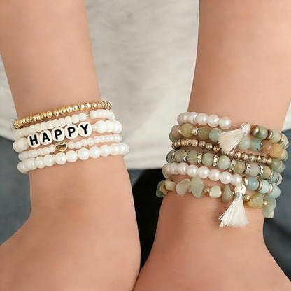 Jewelry Making Kit, Natural Amazonite Stone & Letter Beads for DIY Crafts - Image 6
