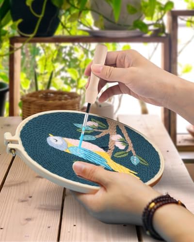 TINDTOP Punch Needle Kits, Bird Punch Embroidery Kits for Adults - Image 4