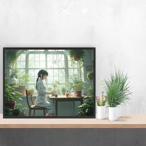URGDKW Paint by Numbers kit for Adults Botanical Serenity Soft Pastel - Image 3