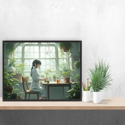 URGDKW Paint by Numbers kit for Adults Botanical Serenity Soft Pastel - Image 3