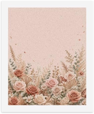 Paint by Numbers Kit for Adults Beginner Art Decor Blush Rose Meadow by Unknown