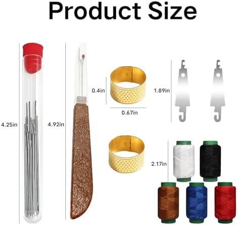 HESUSLA 36-Piece Sewing Kit with Sewing Machine | Complete Sewing Supplies for Beginners & Adults, Includes Portable Sewing Machine, Thread, Pins, Needles, Measuring Tape for Household Repair & Craft - Image 2