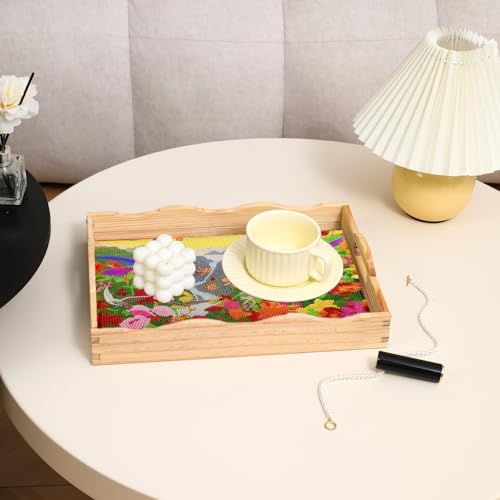 DOTSOPS 5D Diamond Art Kits for Adults Wooden Serving Tray with Handle - Image 6