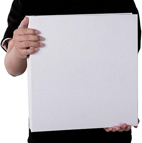 Super Large Photo Album Self Adhesive Scrapbook Album for 4×6 5×7 8×10 10×12 or Bigger Pictures DIY Magnetic Linen Cover Album 80Sheets/160Pages DIY Photo Album(White) - Image 5