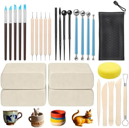 4.4lbs Air Dry Clay with Sculpting Tools by ZEHIQ