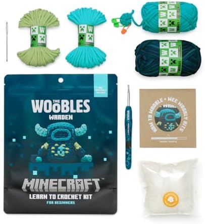The Woobles Minecraft Crochet Kit for Beginners (Warden) - Image 4