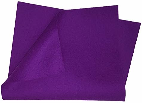 100% Merino Wool Craft Felt - 8” x 12” Sheet - Purple by WeirDollsCrafts