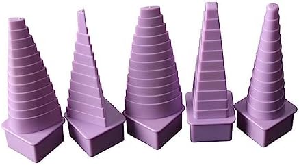 QMQJIA Pack of 6pcs Paper Quilling Tower DIY Handmade Shaping Tool Paper Wire Tower 6 Shapes Available Jewelry Making Tool Adult and Children Friendly - Image 7
