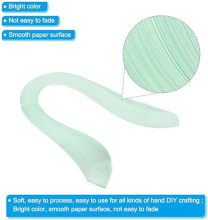 PATIKIL 240pcs Quilling Strips Paper, 3mm x 39cm Origami Paper Quilling Kits for Adults Beginner Art DIY Craft Christmas, Mint Green - Image 3