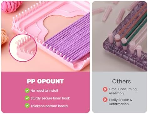 PP OPOUNT Weaving Loom for Kids & Adults, 432 Craft Loops Pot Holder Kit - Image 3