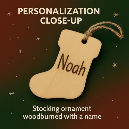 Holiday Woodburning Kit – Ornament Edition (Electric Woodburning Pen + 6 Birch Wood Blanks, Tips, Tracing & Practice Paper – DIY Christmas Ornaments for Kids & Adults – Pyrography Complete Starter Set - Image 4