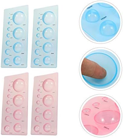 ARTIBETTER 4 Pcs Paper Quilling Mould Set in Abs Plastic Half Sphere Shapes for 3D Paper Crafting Durable Lightweight Quilling Tools for Beginners and Kids - Image 4