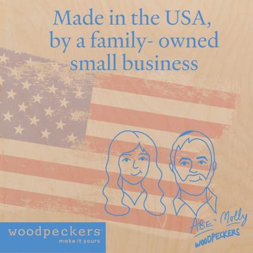 Witch in a Cauldron Wooden Cutout 12 x 10 Inches, 3 Unfinished Birch Wood Cutouts for Halloween Decor and DIY Crafts, by Woodpeckers - Image 3