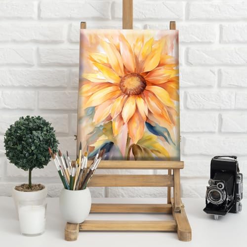 Natuyalo Paint by Numbers Kit for Adults Framed - Sunflower Paint by Number on Canvas with Frame, Flowers DIY Acrylic Painting by Number Ideal Gift Home Wall Decor (12x16 Inch) - Image 2