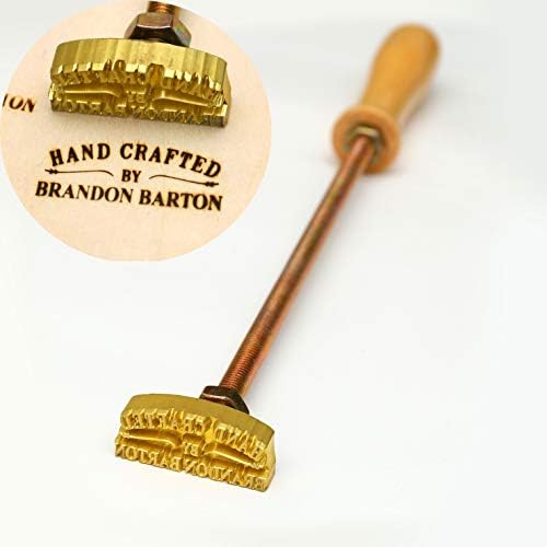 Custom Wooden Branding Iron - Personalized Leather Branding Stamp, Wedding Gift, Handcrafted Design - Image 2